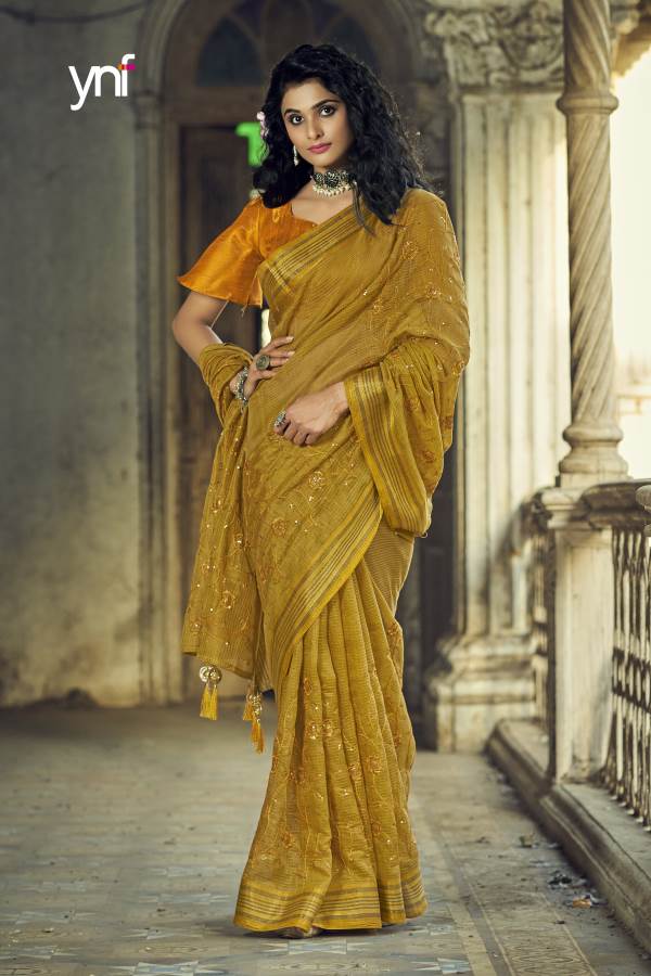 Ynf Ogaan Festive Wear Cotton Silk Designer Fancy Latest Saree Collection